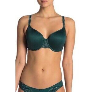 Chantelle C26060 Green Lace Champs Elysees Underwire Multi Way Bra Sz 32C